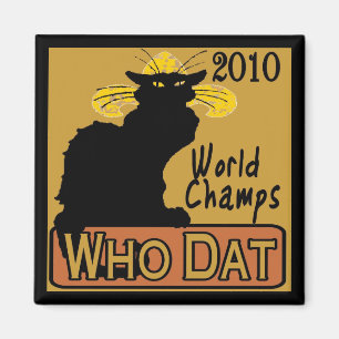 Aimant Affiche Noir de champions de conversation