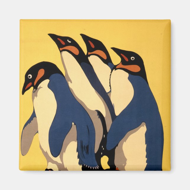 Aimant Affiche Pour Le Transport En Métro Au Zoo De Londr (Devant)