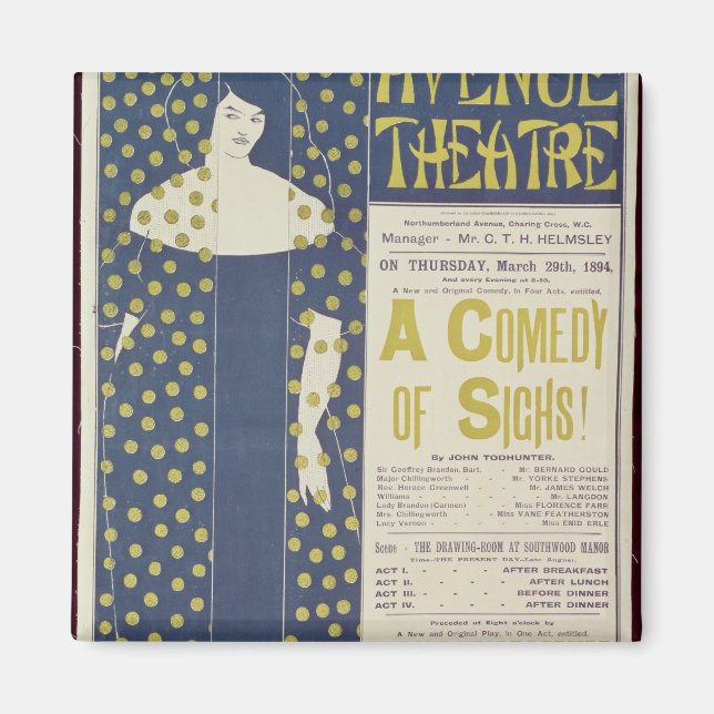 Aimant Affiche publicitaire A Comedy of Sighs (Devant)
