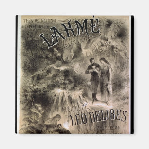 Aimant Affiche publicitaire 'Lakme'