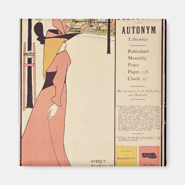 Aimant Affiche publicitaire pour 'Le Livre Jaune' (Devant)