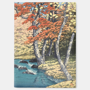 Aimant Affiche Shin-hanga de l'érable rouge japonais de r