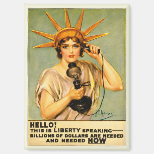 Aimant Affiche vintage de la Première Guerre mondiale Bon