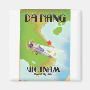 Aimant Affiche vintage de voyage du Vietnam de Da Nang