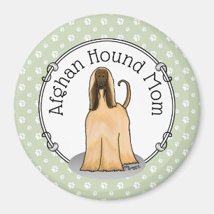 Aimant Afghan Hound Maman Afghan Maman (fawn) Mignonne ma