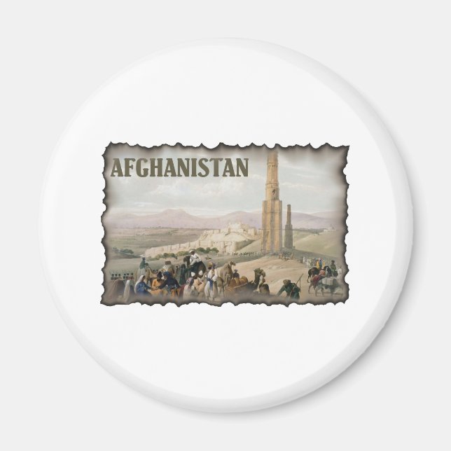 Aimant Afghanistan vintage (Devant)