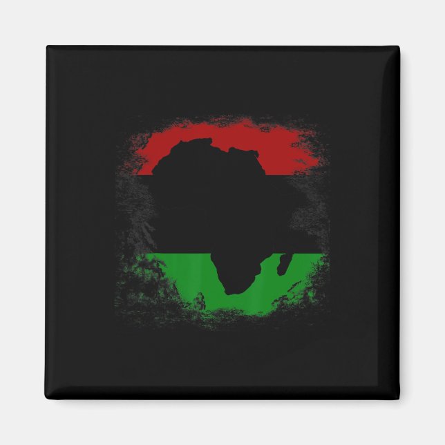 Aimant Afrique Drapeau Afrique Carte du continent panafri (Devant)