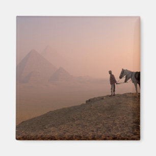 Aimant Afrique, Egypte, Caire, Gizeh, pyramides de Gizeh 