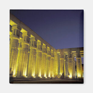 Aimant Afrique, Égypte, Louxor. Cour du soleil d'Amenhote