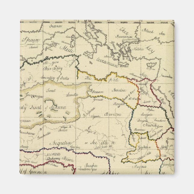 Aimant Afrique, Méditerranée (Devant)