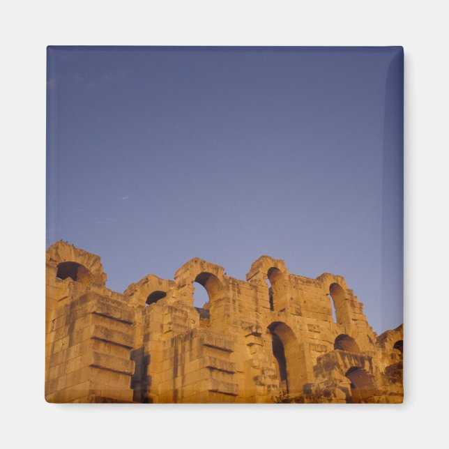 Aimant Afrique, Tunisie,  El Jem. Ruines d'un Romain (Devant)