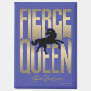 Aimant Afro Unicorn Fierce Queen
