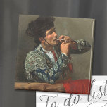 Aimant After the Bullfight | Mary Cassatt<br><div class="desc">After the Bullfight or Toreador (1873) by American impressionist artist Mary Cassatt. Original artwork is an oil painting on canvas depicting a portrait of a bullfighter smoking a cigarette after his fight. 

Use the design tools to add custom text or personalize the image.</div>