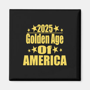 Aimant Âge d'or de l'Amérique 2025 Trump Président Républ
