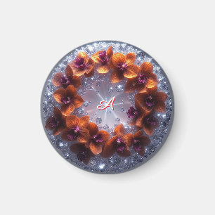 Aimant Agencement floral élégant avec des orchidées