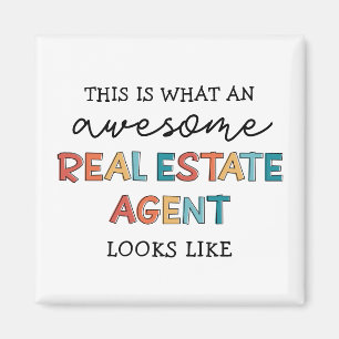 Aimant Agent Immobilier Drôle Awesome Realtor Cadeaux