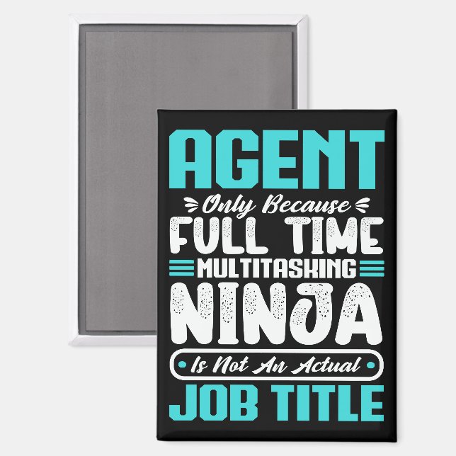 Aimant Agent Titre du travail Profession Drôle Compétence (Recto/Verso)