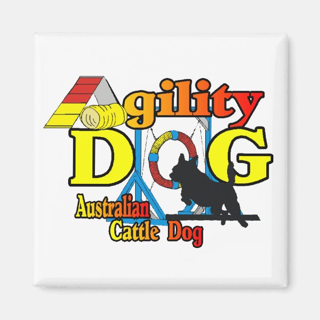 Aimant Agilité du chien de bétail australien (Devant)