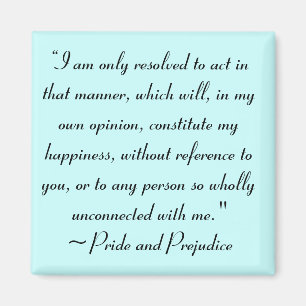 Aimant Agir de manière à constituer le bonheur Jane Auste