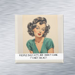 Aimant Agis comme je ne m'en soucie pas Drôle Retro les a<br><div class="desc">Cette conception a été créée par art numérique. Elle peut être personnalisée dans la zone fournir ou customiser en choisissant le clic pour customiser une autre option et en changeant le nom, les initiales ou les mots. Vous pouvez également modifier la couleur et le style du texte ou supprimer le...</div>