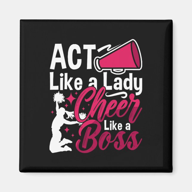 Aimant Agis comme une dame, encourage comme un patron, j' (Devant)