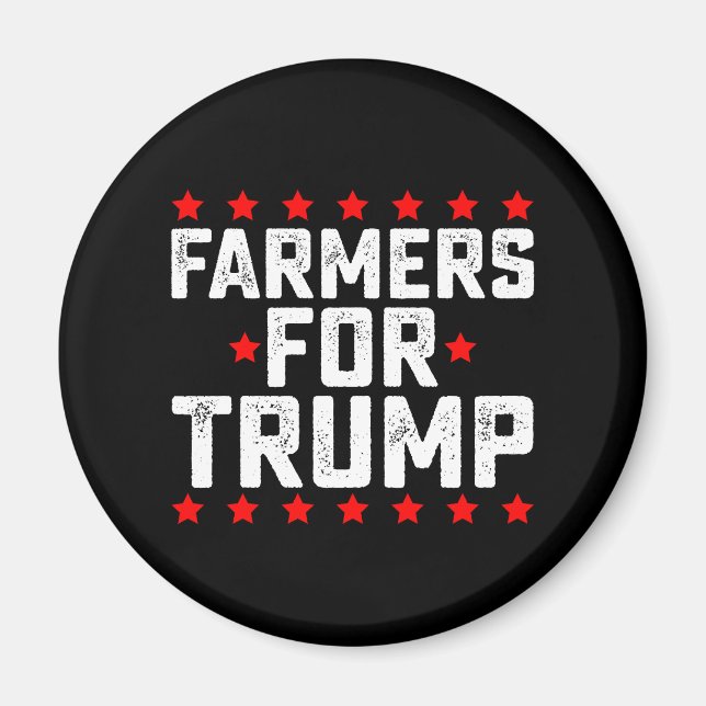 Aimant Agriculteurs pour l'élection présidentielle Trump  (Devant)