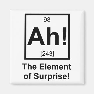 Aimant Ah l'élément de surprise Symbole d'élément périodi