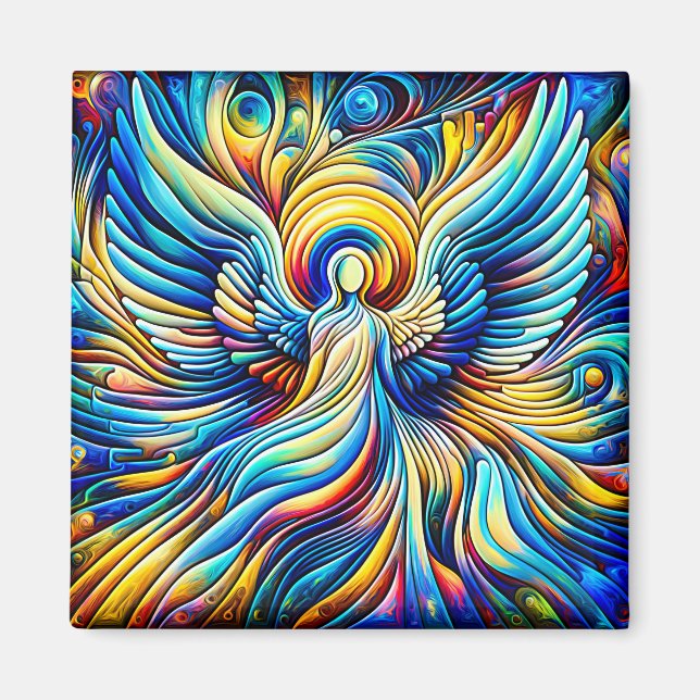 Aimant AI Abstrait Illusionisme Angel Expressionniste Eff (Devant)