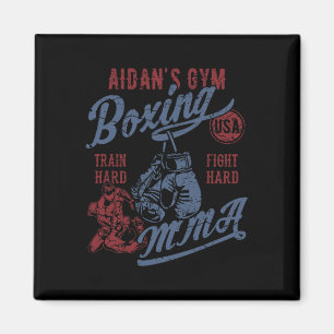 Aimant Aidan's Gym Boxing Mixed martial art Retro Design