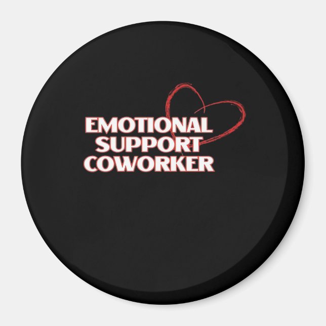 Aimant Aide émotionnelle Coworker Classic - Bestie de tra (Devant)