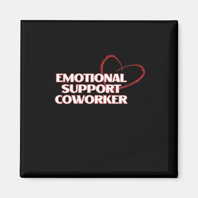 Aimant Aide émotionnelle Coworker Classic - Bestie de tra (Devant)