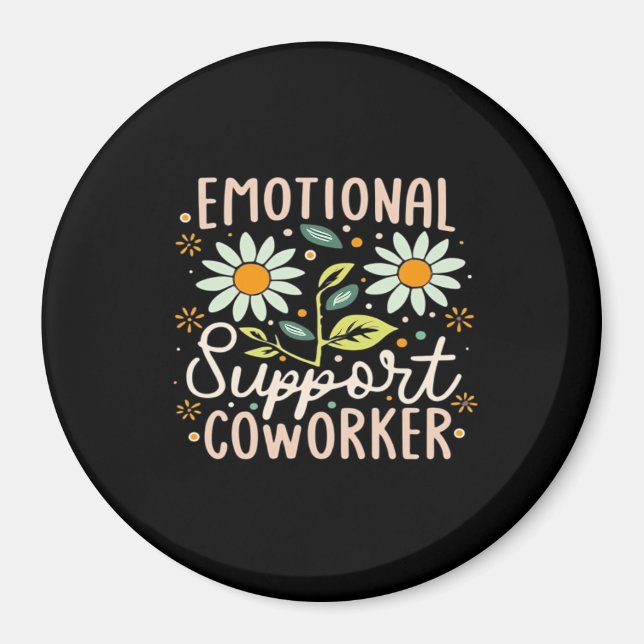 Aimant Aide émotionnelle Coworker Classic Chill Meme (Devant)