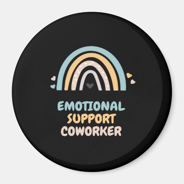 Aimant Aide émotionnelle Coworker Classique Mème Viral et (Devant)