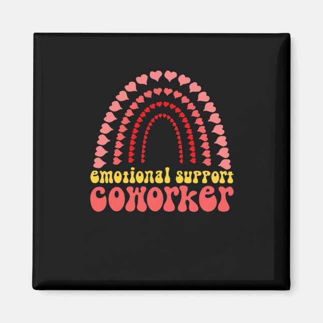 Aimant Aide émotionnelle Coworker Work Bestie Classic (Devant)