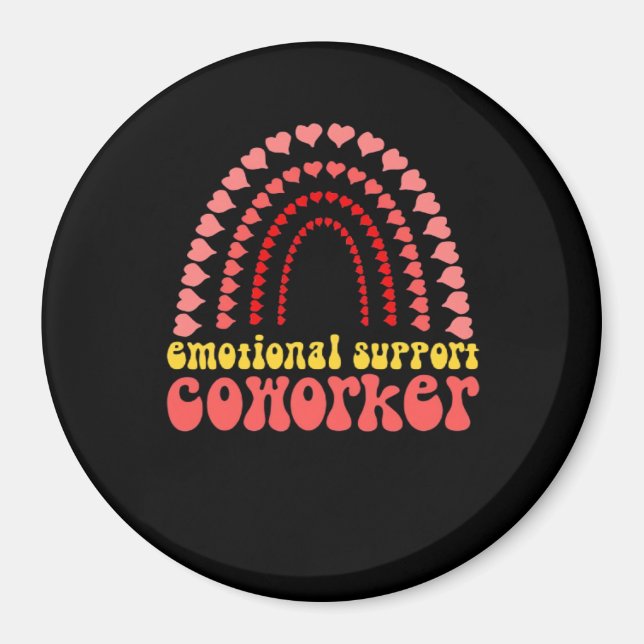 Aimant Aide émotionnelle Coworker Work Bestie Classic (Devant)