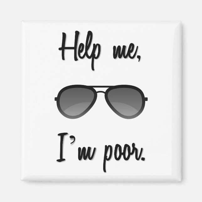 Aimant Aide-moi, je suis pauvre (Devant)