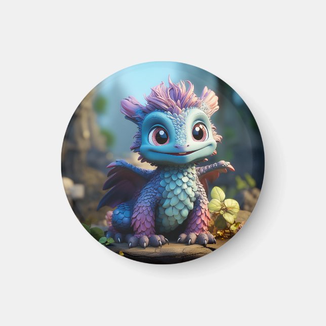 Aimant Aiden, un dragon lunaire (Devant)