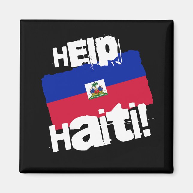Aimant Aidez Haïti ! (Devant)