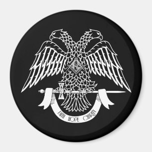 Aimant Aigle à deux têtes comme symbole maçonnique