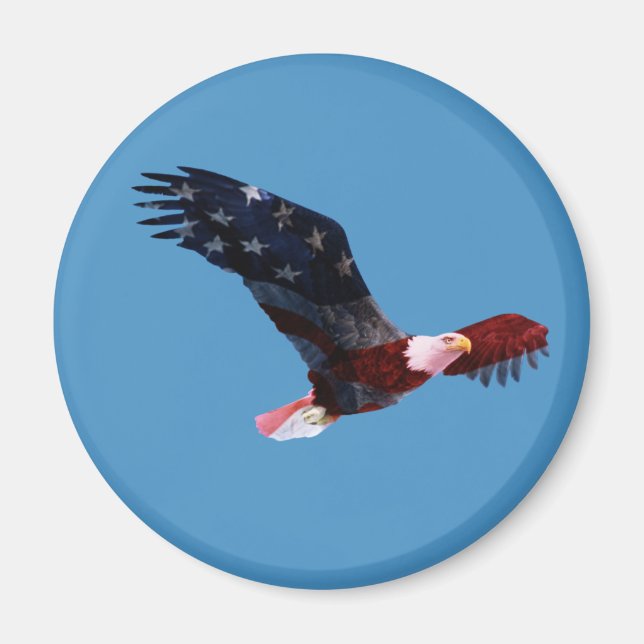 Aimant Aigle à dos bleu (Devant)