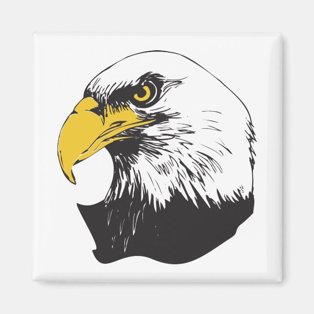 Aimant Aigle à tête blanche américaine (Devant)
