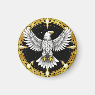 Aimant Aigle Abstrait Déployant Ses Ailes