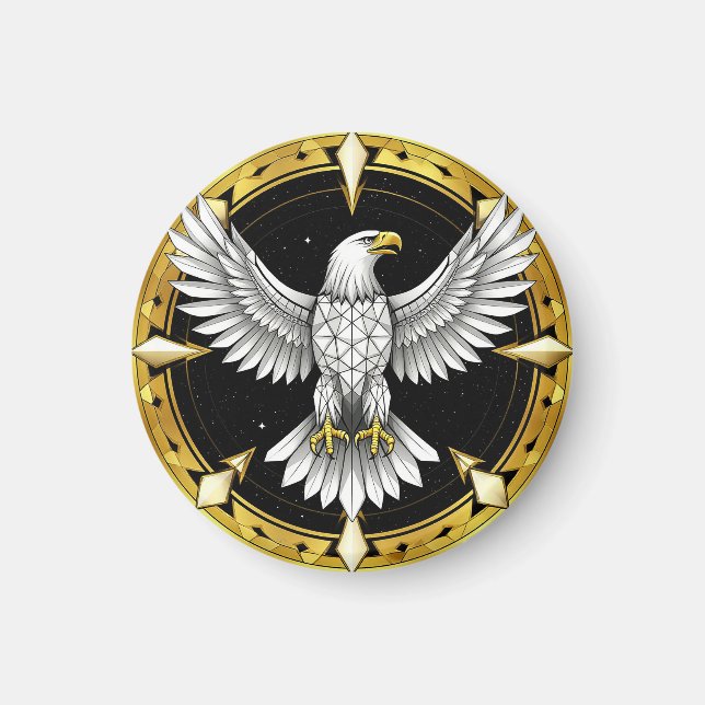 Aimant Aigle Abstrait Déployant Ses Ailes (Devant)