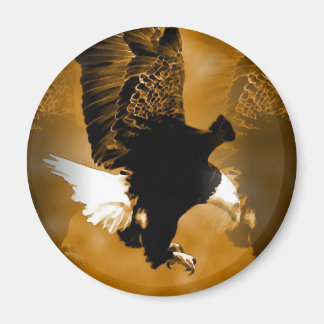 Aimant Aigle d'Amérique Bald en vol