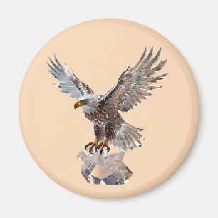 Aimant "Aigle de vol de cristal"