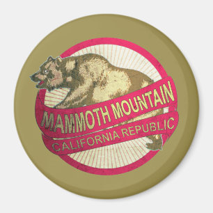 Aimant Aigle d'ours vintage de Mammoth Mountain en Califo