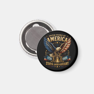 Aimant Aigle du 250e anniversaire des États-Unis d'Amériq