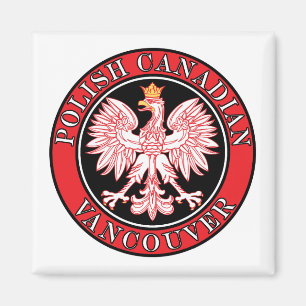 Aimant Aigle du Canada polonais de Vancouver