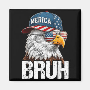 Aimant Aigle Frère Patriotique Drapeau Usa Drôle Quatre 4