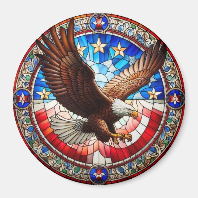 Aimant Aigle patriotique (Devant)